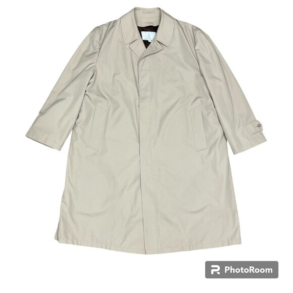 Men's LONDON FOG Trench Coat Tan with Winter Liner-‎ Size 48R - Picture 1 of 13